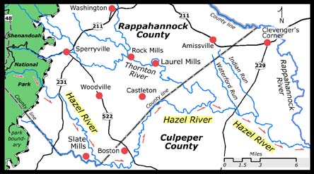 Map - Hazel River