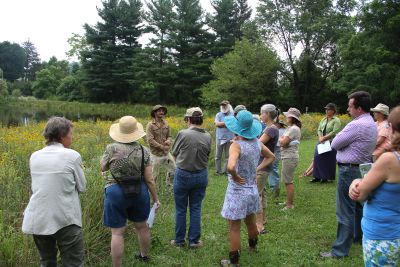 Pond walk with Sam Quinn